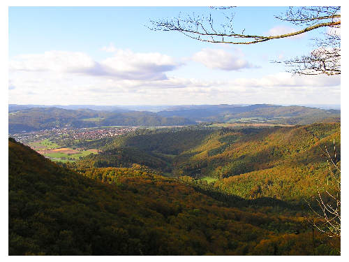 Vom Hohestein mit Blickrichtung Bad Sooden